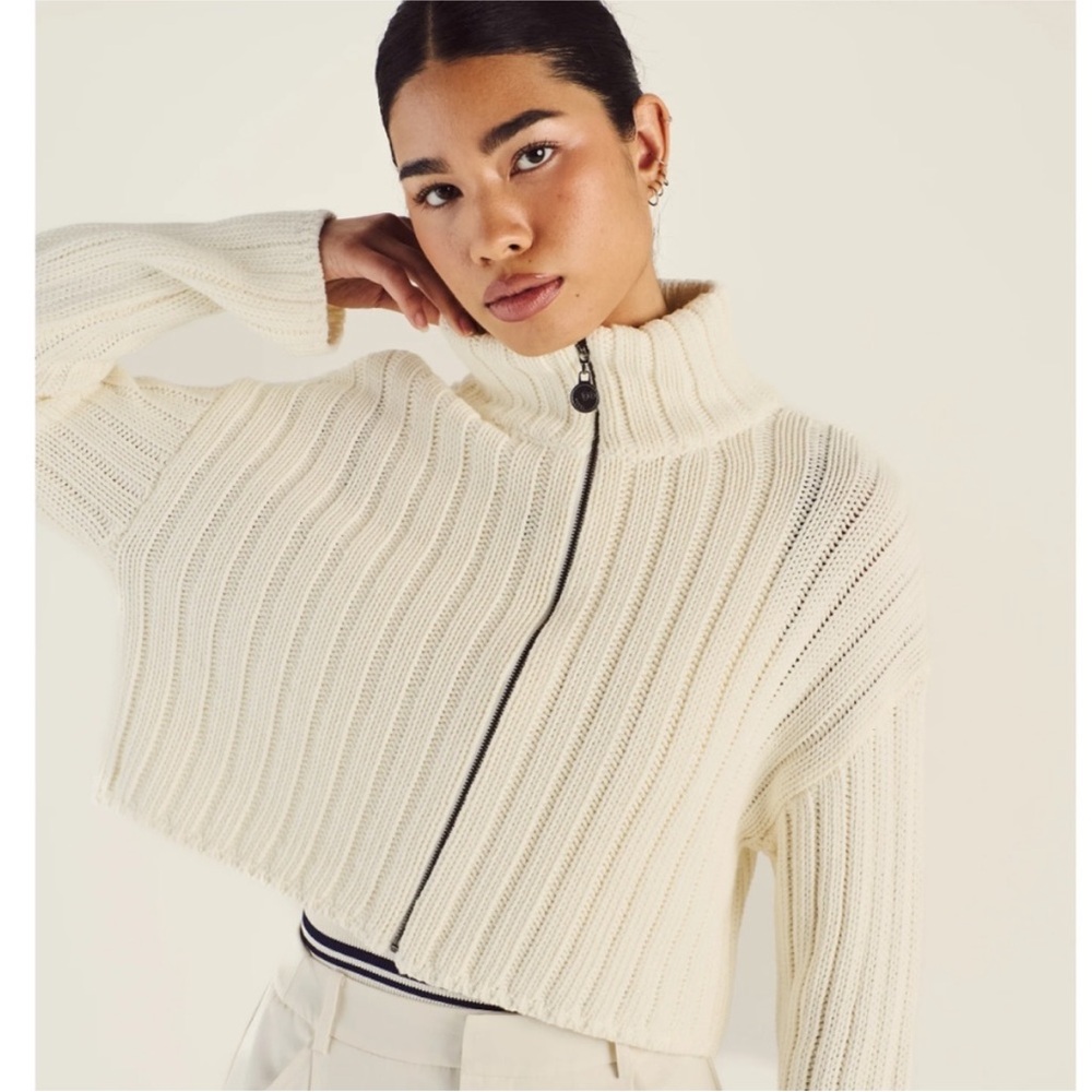 Malbon Zip-Up Cardigan
